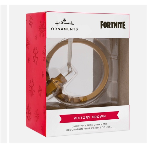 Hallmark Cards Gold Fortnite Victory Crown Christmas Decorative Hanging Ornament - Picture 6 of 7